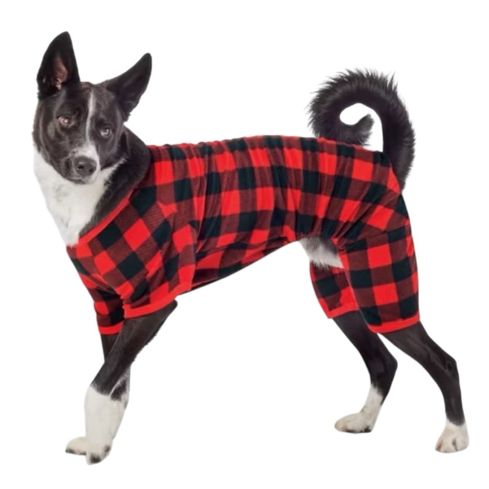 Red Buffalo Check Holiday Dog Pajamas